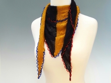 Black & Gold Triangle Scarf