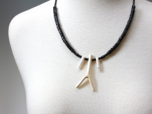 Twig and black onyx beads